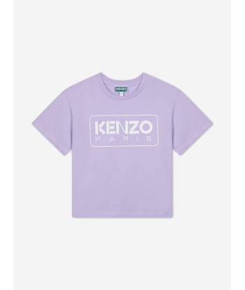 KENZO Girls Logo Print T-Shirt in Purple france