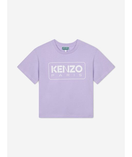 KENZO Girls Logo Print T-Shirt in Purple france