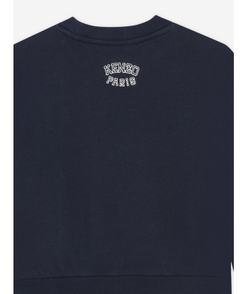 KENZO Girls Tiger Logo Sweatshirt in Navy 2 - 3 jours ouvrés.