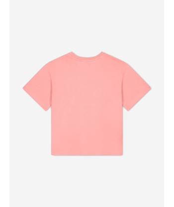 KENZO Girls Logo Print T-Shirt in Pink Dans la société mordern