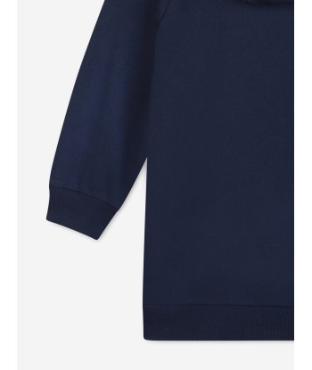 KENZO Girls Hooded Sweater Dress in Navy meilleur choix