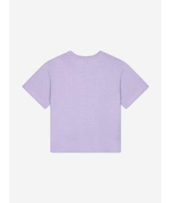 KENZO Girls Logo Print T-Shirt in Purple france