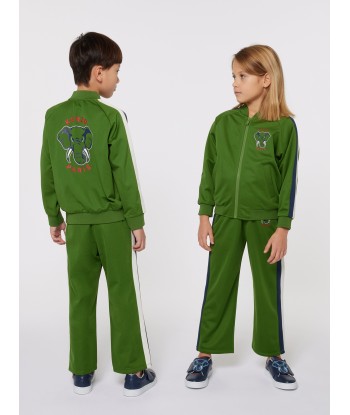 KENZO Kids Elephant Track Jacket in Green vente chaude votre 