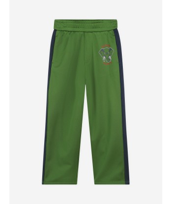 KENZO Kids Elephant Track Pants in Green de la marque