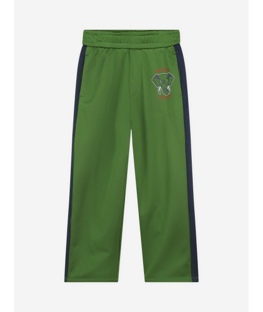 KENZO Kids Elephant Track Pants in Green de la marque