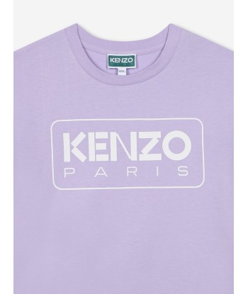 KENZO Girls Logo Print T-Shirt in Purple france