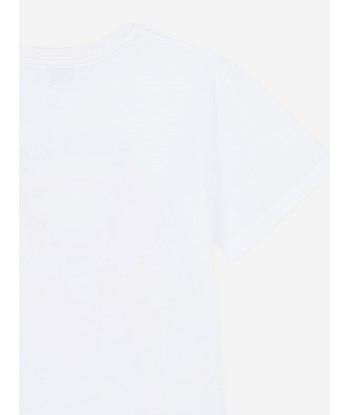 KENZO Girls Elephant Logo T-Shirt in White Jusqu'à 80% De Réduction