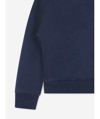 KENZO Girls Logo Print Sweatshirt in Navy 50% de réduction en Octobre 2024