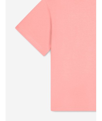 KENZO Girls Logo Print T-Shirt in Pink Dans la société mordern