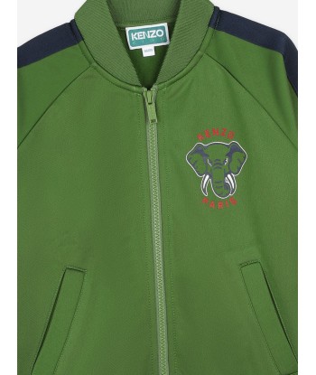 KENZO Kids Elephant Track Jacket in Green vente chaude votre 