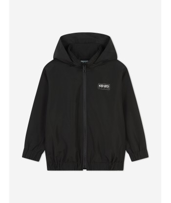 KENZO Kids Logo Print Track Jacket in Black en ligne