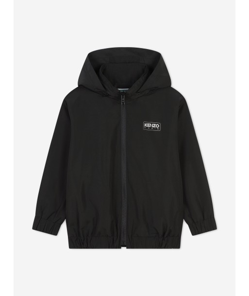 KENZO Kids Logo Print Track Jacket in Black en ligne