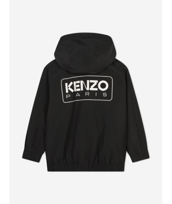 KENZO Kids Logo Print Track Jacket in Black en ligne