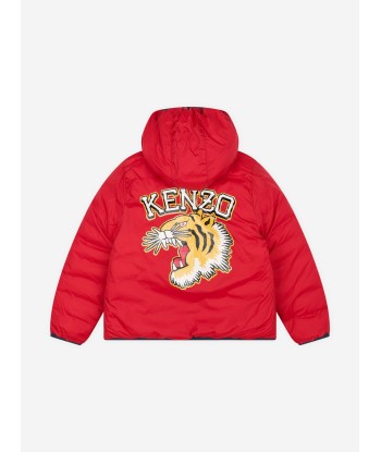 KENZO Kids Reversible Down Jacket in Navy la chaussure