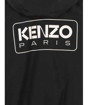 KENZO Kids Logo Print Track Jacket in Black en ligne