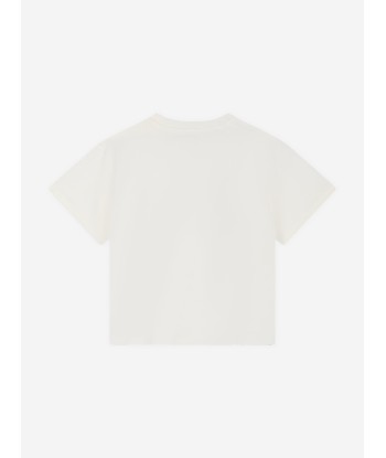 KENZO Boys Logo T-Shirt in Ivory paiement sécurisé