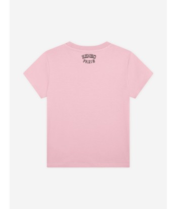 KENZO Girls Tiger Logo T-Shirt in Pink Le MVP de beaucoup