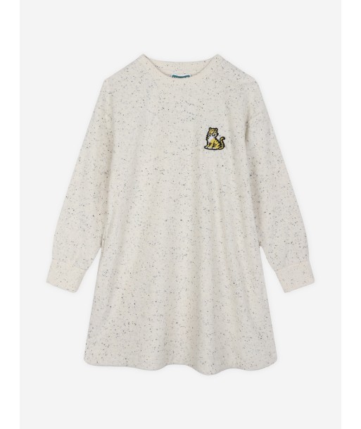 KENZO Girls Kotora Sweater Dress in Ivory basket pas cher