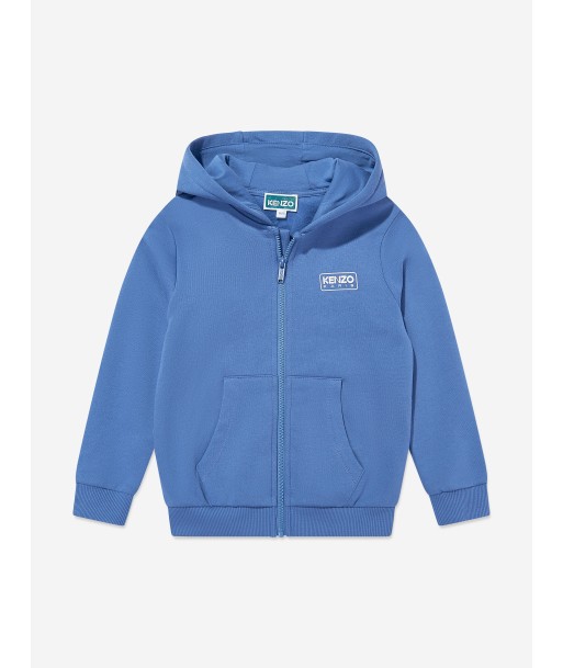 KENZO Kids Logo Zip Up Top in Blue pour bénéficier 