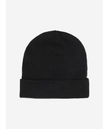 Givenchy Kids Knitted Beanie Hat in Black acheter en ligne