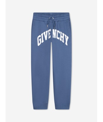 Givenchy Boys Logo Joggers in Blue Fin de série