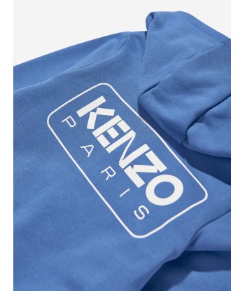 KENZO Kids Logo Zip Up Top in Blue pour bénéficier 