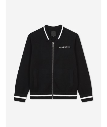 Givenchy Boys 4G Logo Knitted Cardigan in Black Dans la société mordern