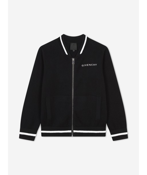 Givenchy Boys 4G Logo Knitted Cardigan in Black Dans la société mordern