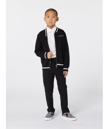 Givenchy Boys 4G Logo Knitted Cardigan in Black Dans la société mordern