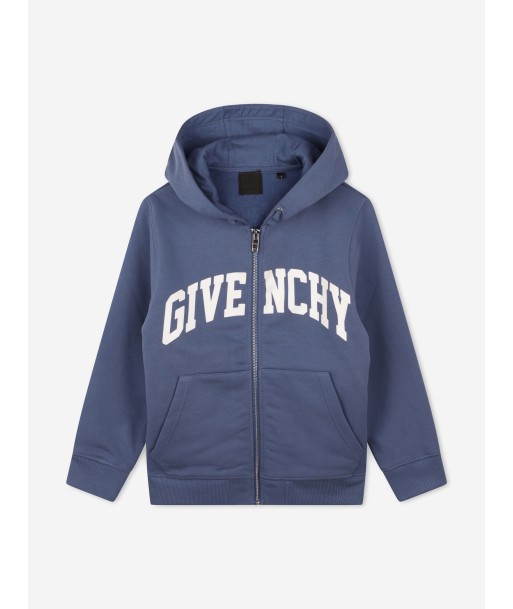 Givenchy Boys Logo Zip Up Top in Blue Le MVP de beaucoup