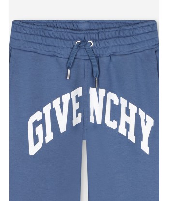 Givenchy Boys Logo Joggers in Blue Fin de série