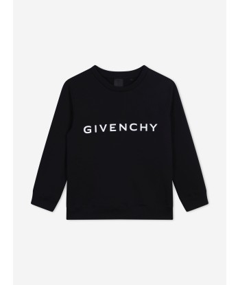 Givenchy Boys Logo Print Sweatshirt in Black prix pour 