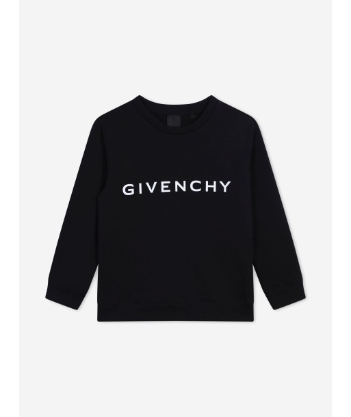 Givenchy Boys Logo Print Sweatshirt in Black prix pour 