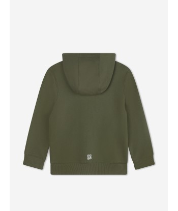 Givenchy Boys Logo Zip Up Top in Green pas cher 