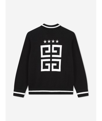 Givenchy Boys 4G Logo Knitted Cardigan in Black Dans la société mordern