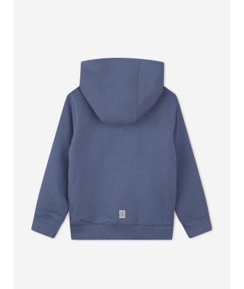 Givenchy Boys Logo Zip Up Top in Blue Le MVP de beaucoup