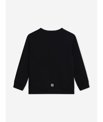 Givenchy Boys Logo Print Sweatshirt in Black prix pour 