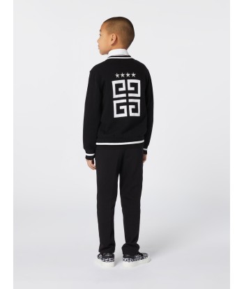 Givenchy Boys 4G Logo Knitted Cardigan in Black Dans la société mordern