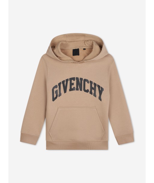 Givenchy Boys Logo Hoodie in Beige Comment ça marche