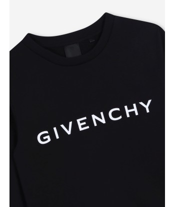 Givenchy Boys Logo Print Sweatshirt in Black prix pour 