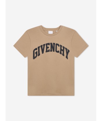 Givenchy Boys Logo Print T-Shirt in Beige online