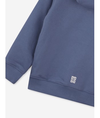 Givenchy Boys Logo Zip Up Top in Blue Le MVP de beaucoup