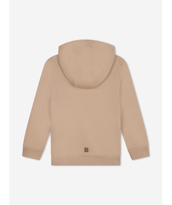 Givenchy Boys Logo Hoodie in Beige Comment ça marche