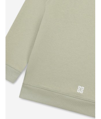 Givenchy Boys Logo Print Sweatshirt in Green Vous souhaitez 