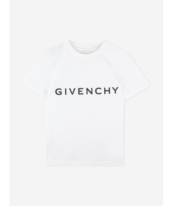 Givenchy Boys Logo Print T-Shirt in White français