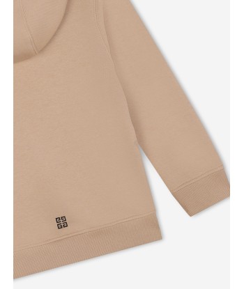 Givenchy Boys Logo Hoodie in Beige Comment ça marche