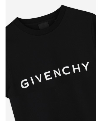 Givenchy Boys Logo Print T-Shirt in Black Amélioration de cerveau avec