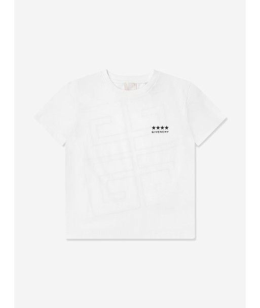 Givenchy Boys Logo Print T-Shirt in White solde