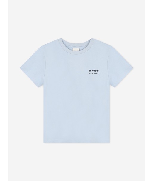 Givenchy Boys Logo Print T-Shirt in Blue Par le système avancé 