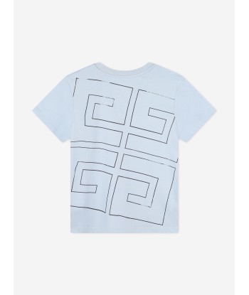 Givenchy Boys Logo Print T-Shirt in Blue Par le système avancé 